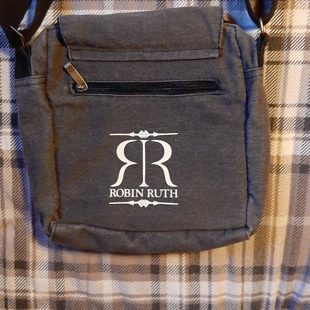 Orlando Graphic Robin Ruth Grey Messenger Crossbody